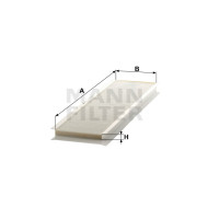 Фильтр салона MANN-FILTER CU 91 001